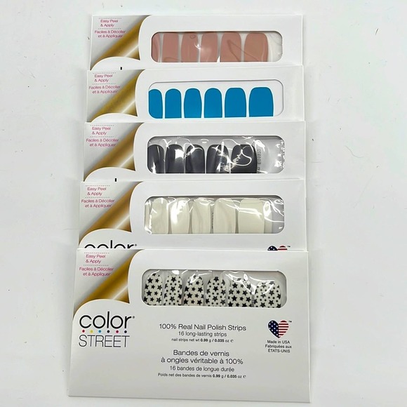 Color Street Solid's & Clear Overlays Some Retired - Picture 1 of 5